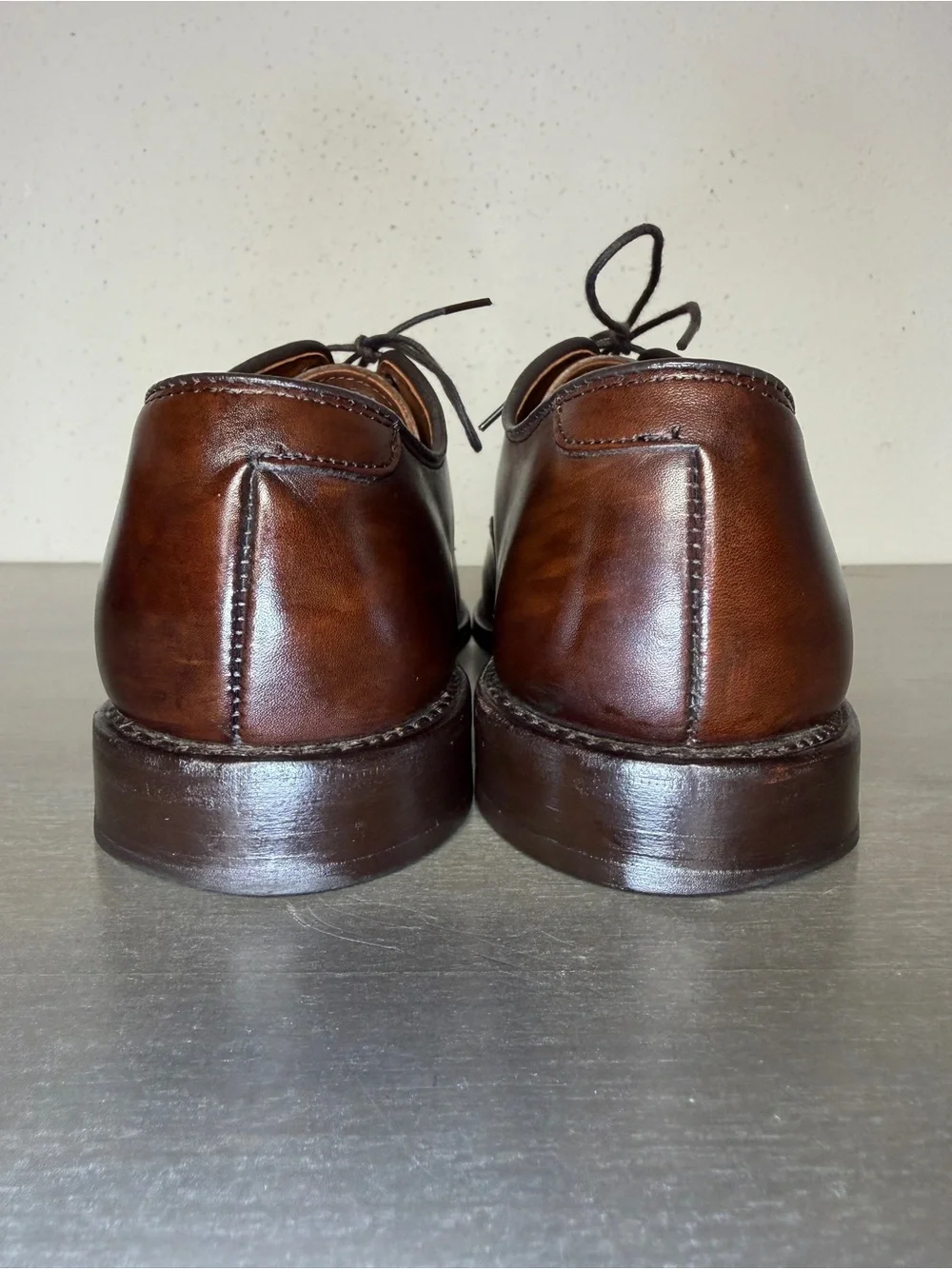 Allen Edmonds Park Avenue Black Leather Cap Toe Oxford Men's Dress Shoes 7 D